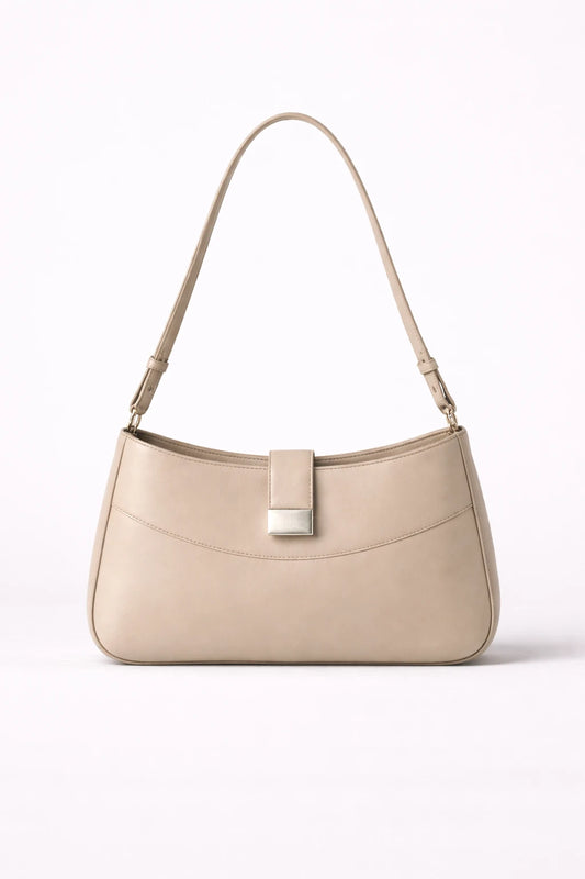 Minimal Crescent Shoulder Bag