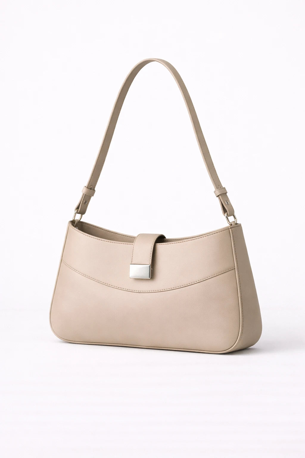 Minimal Crescent Shoulder Bag