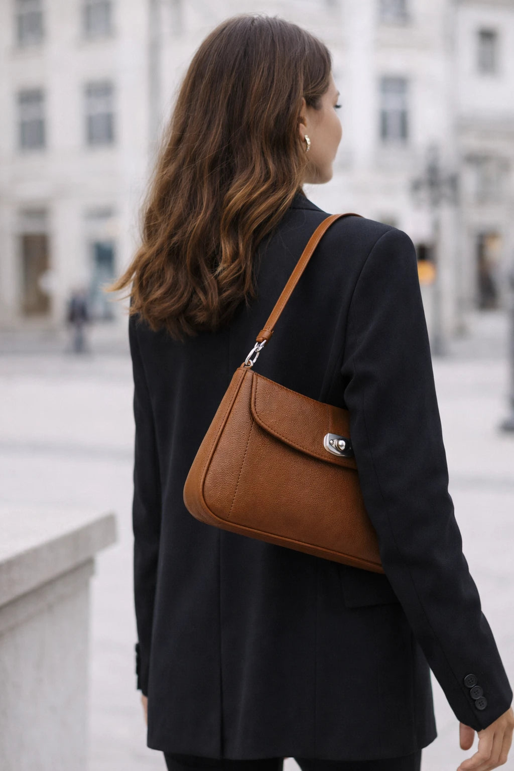 Classic Turn-Lock Shoulder Bag