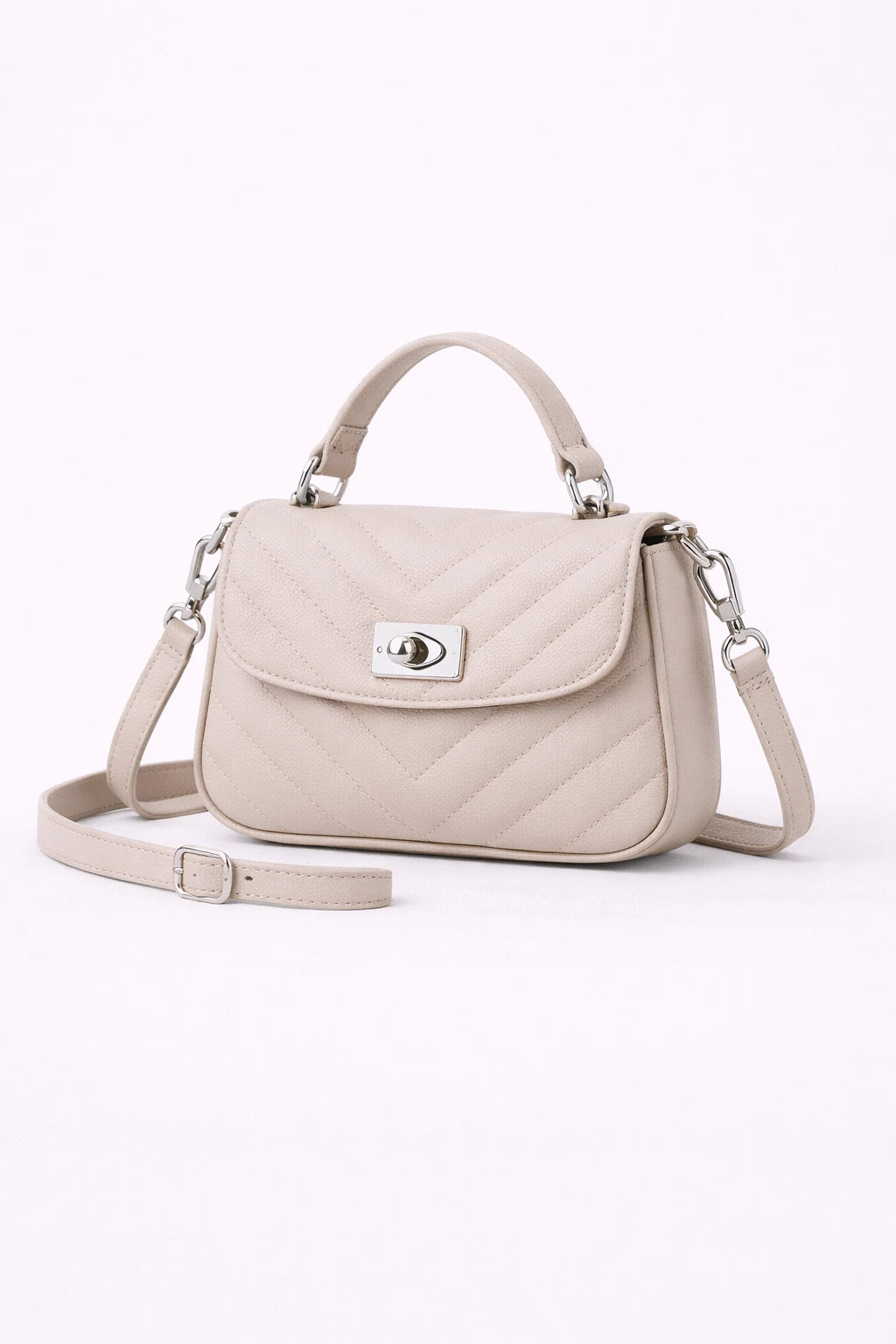 Quilted Mini Top-Handle Bag