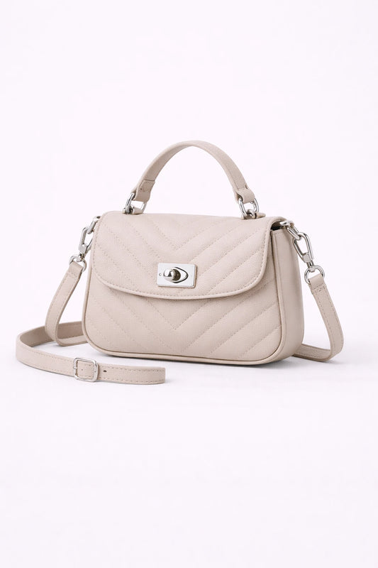 Quilted Mini Top-Handle Bag