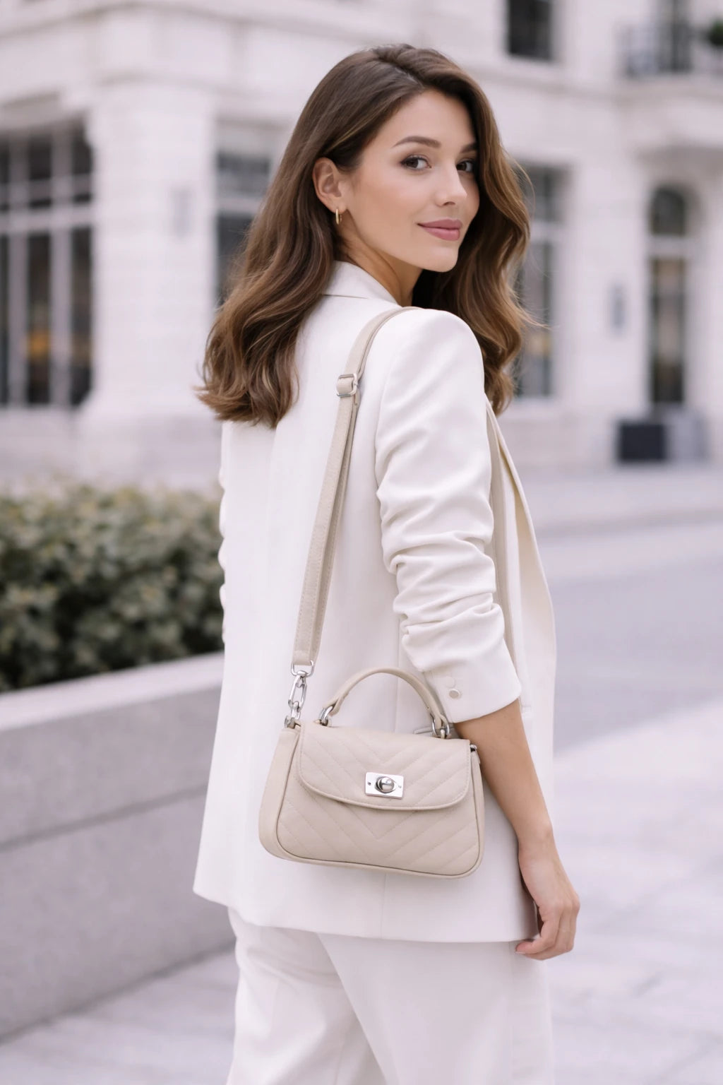 Quilted Mini Top-Handle Bag