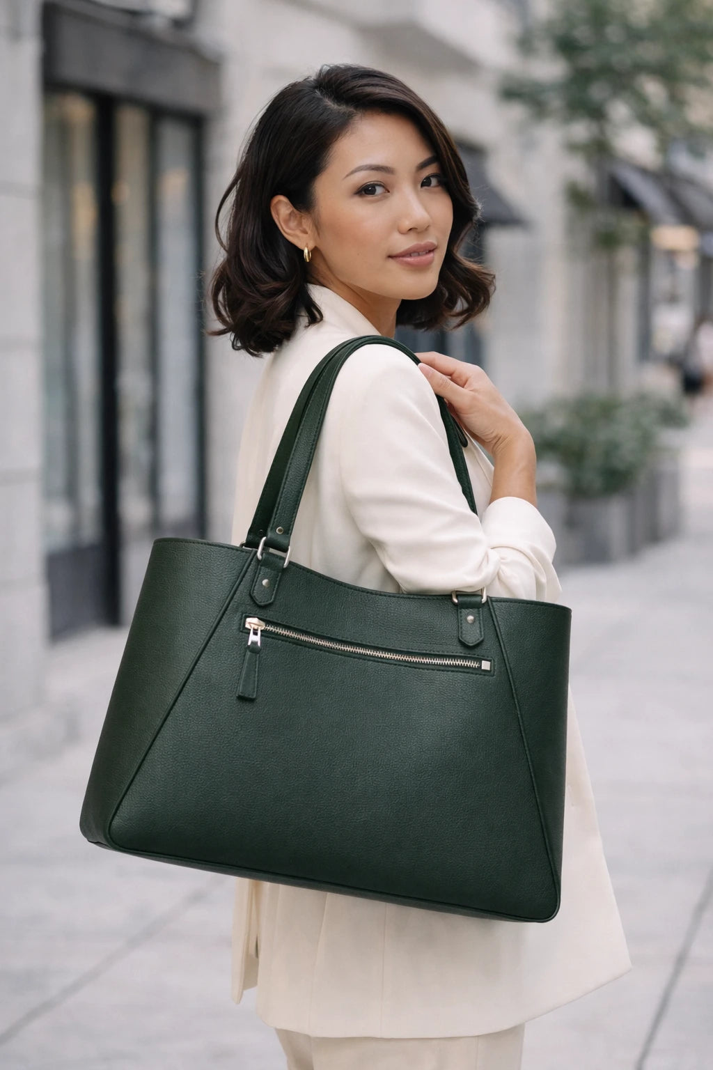 Structured City Tote Bag