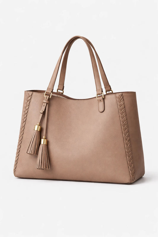 Luna Braided Signature Tote