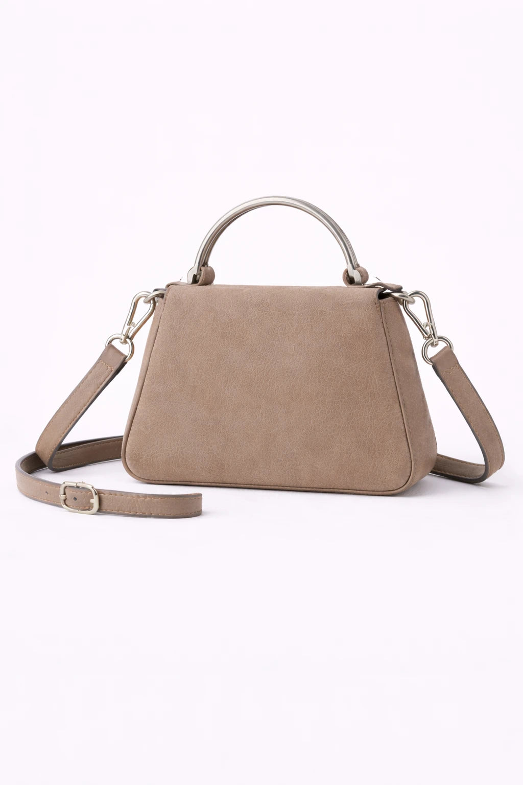 Metal-Handle Mini Satchel