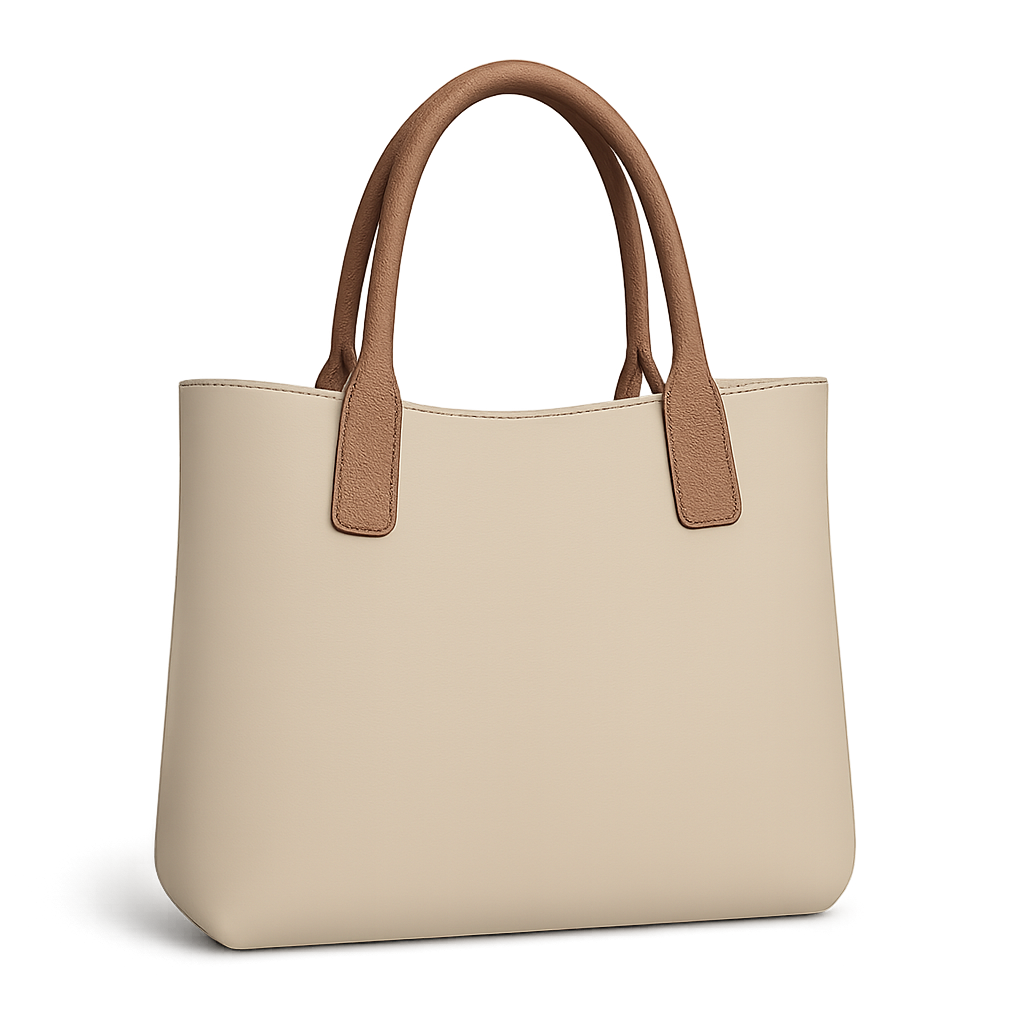Cream & Cognac Tote