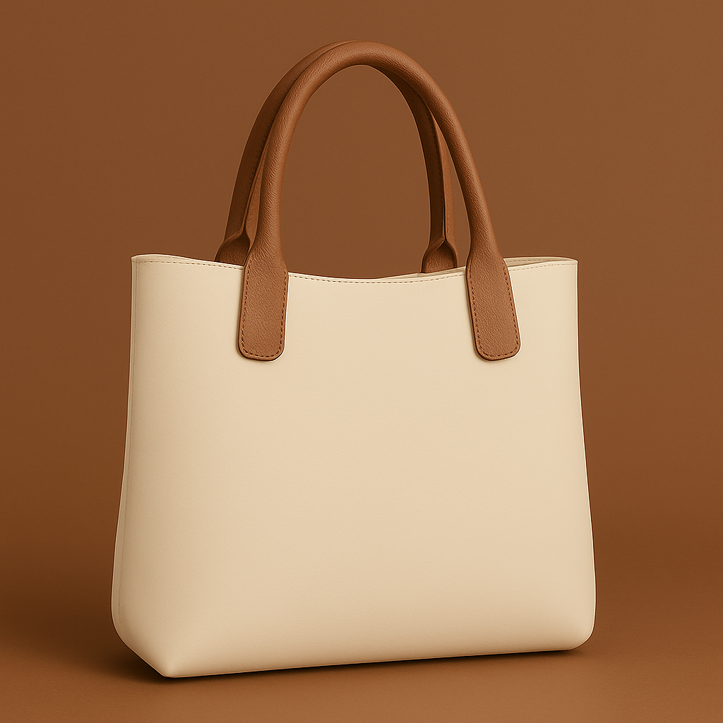 Cream & Cognac Tote